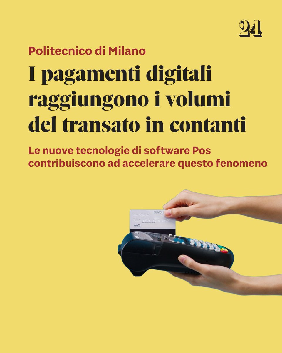 sole24ore's tweet image. 🔸 Non si ferma la crescita dei pagamenti digitali. Il bilancio del primo semestre del 2023 del transato dei pagamenti digitali mostra un +13% sullo stesso periodo dell’anno precedente raggiungendo i 206 miliardi di euro.

#pagamenti #digitale #contanti