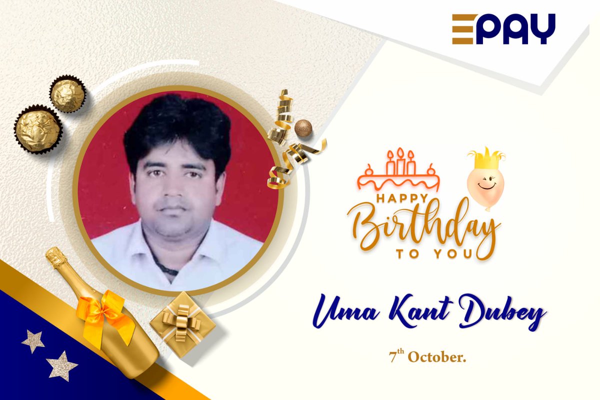 epaymark's tweet photo. Happy Birthday Uma Kant Dubey..🥳🎂🥳 https://t.co/szv5m9emcZ