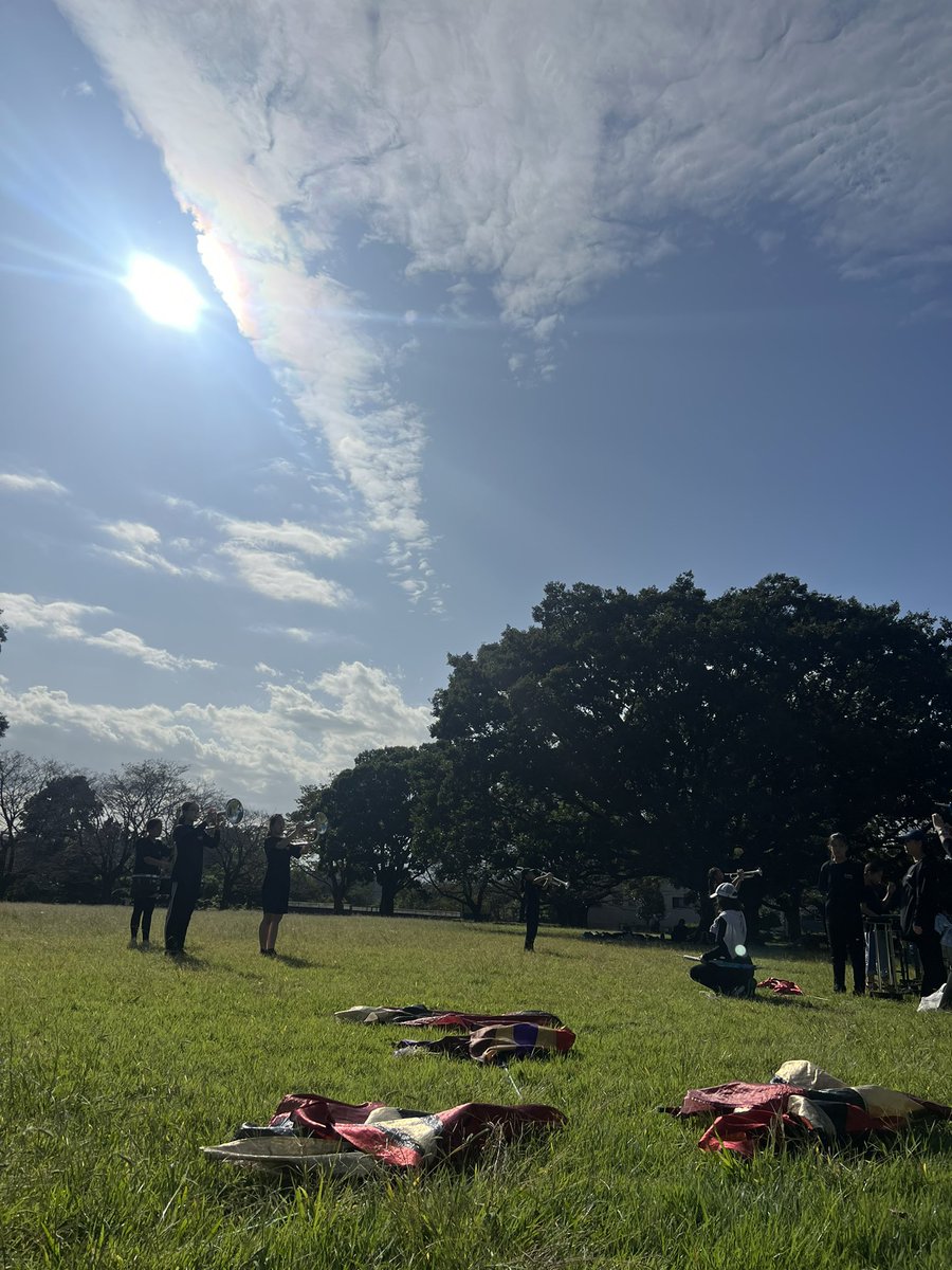 三連休１日目！芹沢公園で元気に練習しています！！🎺🥁