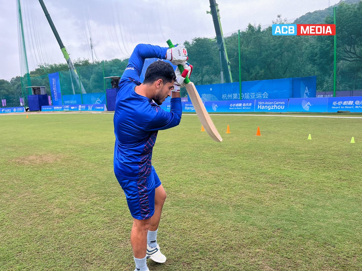 ACBofficials's tweet image. Time to Bring Gold! 🥇

AfghanAbdalyan are warming up nicely ahead of the Gold Medal game at the Asian Games Men&apos;s Cricket Competitions 2023 against @BCCI. 👍

#AfghanAbdalyan | #AsianGames | #AFGvIND