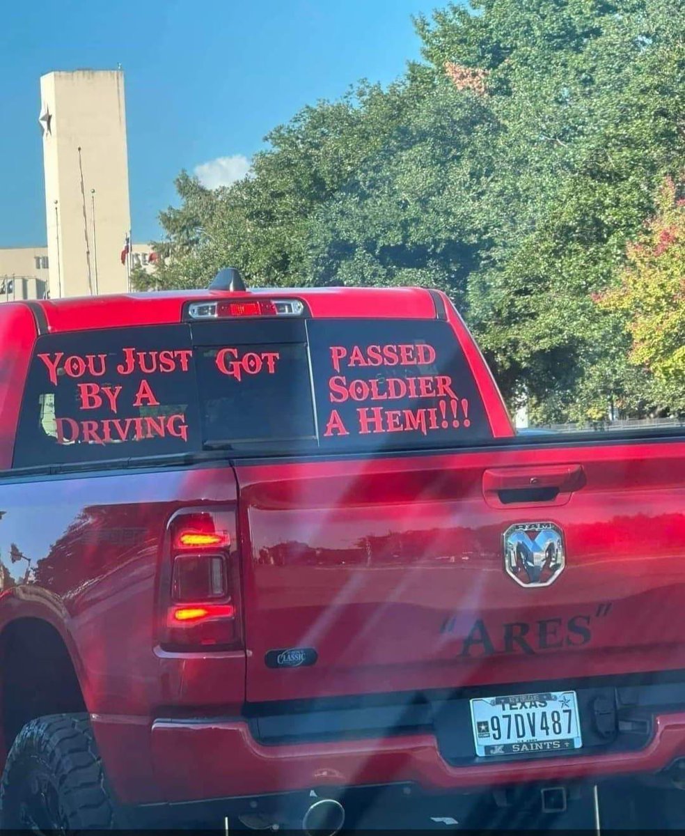 GoodwillFOS's tweet photo. You just by a driving got passed soldier a hemi https://t.co/kSJ5ASrZil