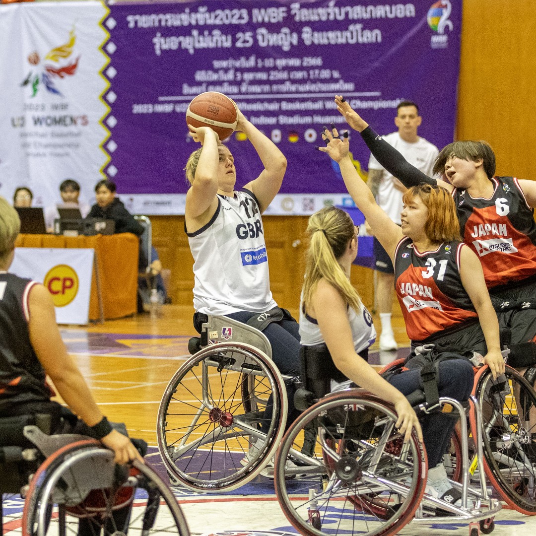 FINAL SCORE: GB Women U25 72:39 Japan

GB Women U25 delivered a comprehensive performance against Japan this morning in the quarter-finals. Next up: the semi-finals! 🏀🏆

Fanzone: britishwheelchairbasketball.co.uk/iwbf-womens-u2…

📸 Photo credit: IWBF / SA Images