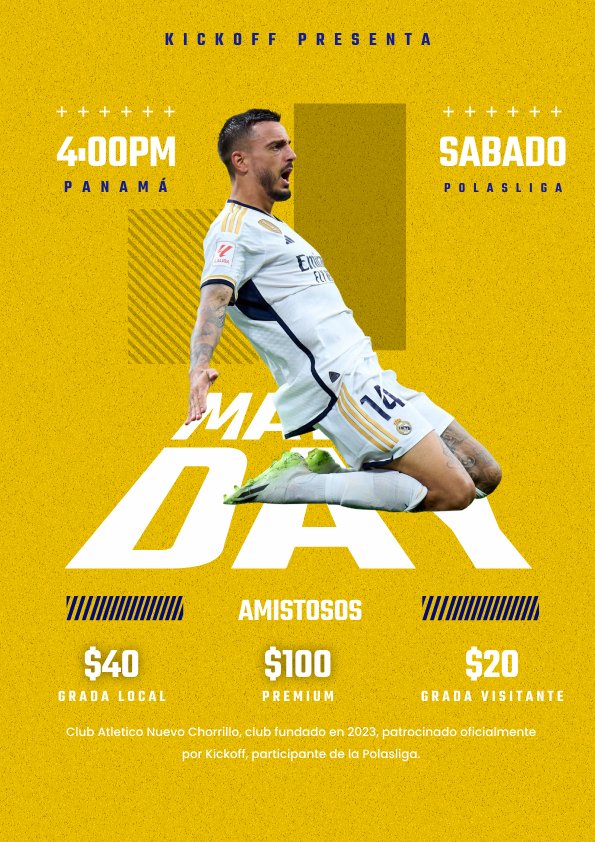 HOOOOOOOY JUEGAAAAAAAAA EL NUEVOOO CHORRILLO

DEBUT OFICIAL EN POLAS
🆚 <a href="/Future_StarsFC/">⭐ #FutureIsHere ⭐</a> 
🏆 <a href="/PolasLiga/">Polas Liga</a> (Pretemporada)
⌛️ 16:00 🇵🇦
📺 twitch.tv/polasliga

#TodosAUna #LaMayor #Super99