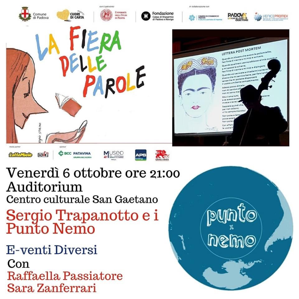 SZanferrari's tweet photo. #presentare in teatro ha sempre un suo fascino. Musica parole immagini #puntonemo alla @fieraparole di Padova https://t.co/7gkmTr936u