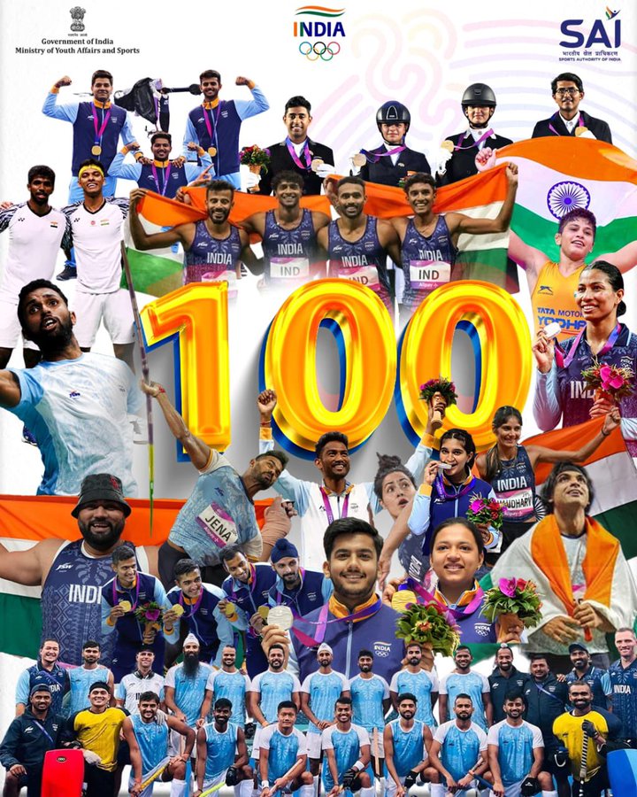 TNFMA1's tweet photo. India wins 100th medal at Asian Games "momentous achievement" #India #Textiles #Medial #AsianGames2023medals https://t.co/nRgKGNcMdY