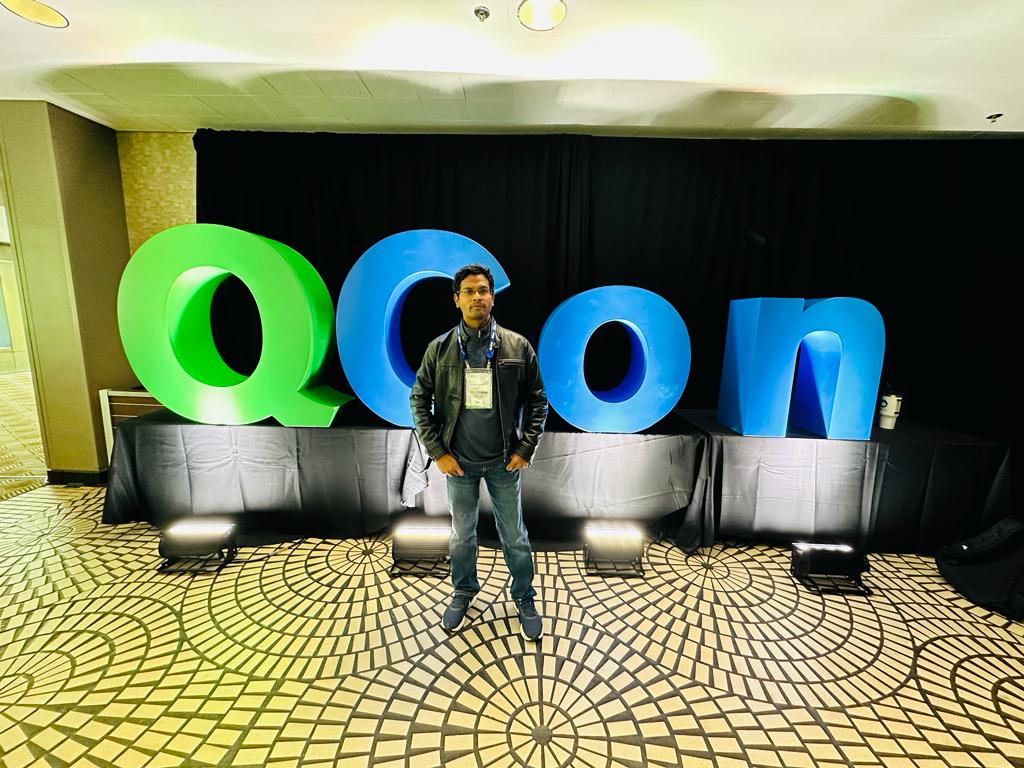 I am excited to have shared my lightning talk at QCon SFO! It was a blast talking to such a passionate and knowledgeable audience. Thank you QCon and special thanks to Pia von Beren for your support and the opportunity for this lightning talk! @QConSF #LightningTalk