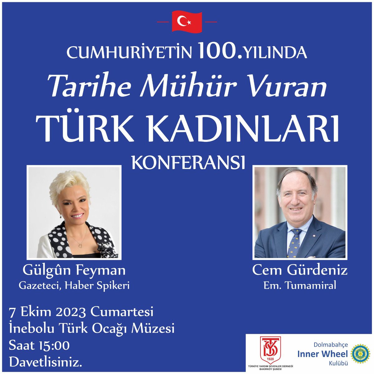 BUGÜN,
CUMHURİYETİMİZİN 100.YILINA DOĞRU,ATATÜRK VE KEMALİST DEVRİMLE  KAZANIMLARIMIZI KONUŞUYORUZ.İLK KADIN MİTİNGİ VE ŞAPKA DEVRİMİNİN İLAN EDİLDİĞİ KENTTEYİZ.