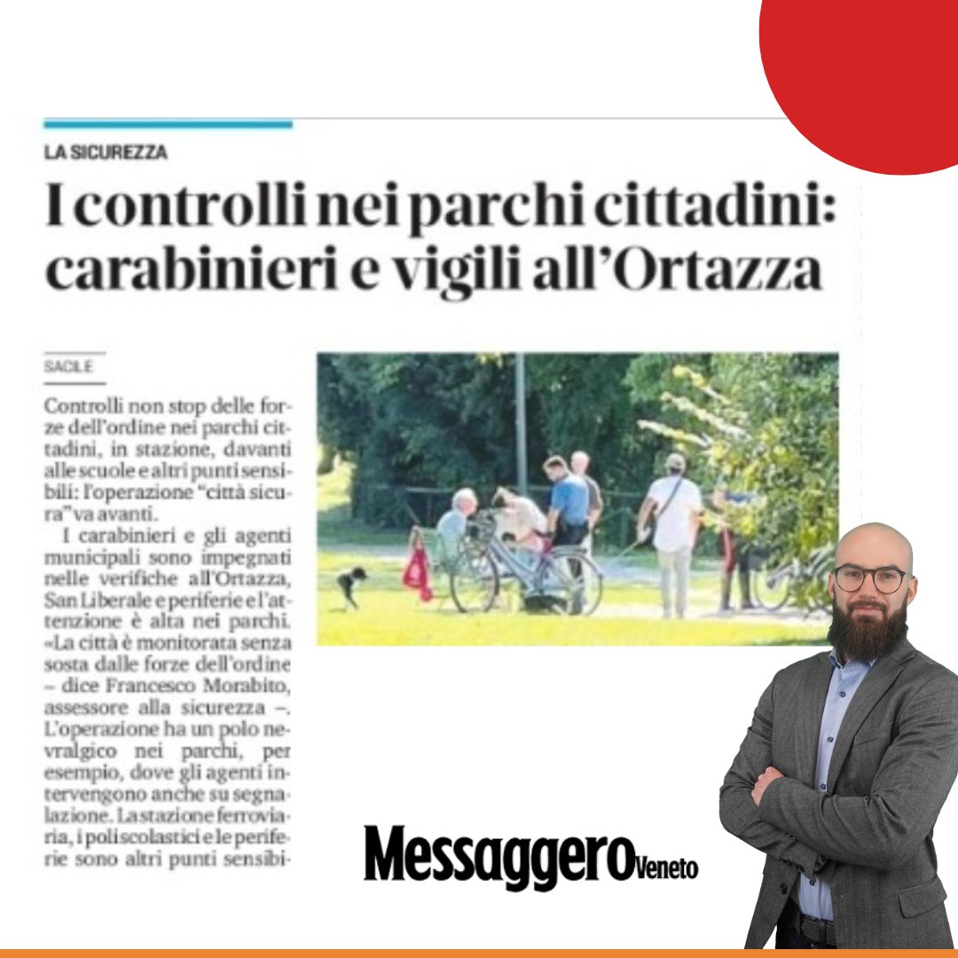FrancescoM1990's tweet photo. CONTROLLI NEI PARCHI PER UNA MAGGIORE SICUREZZA 🌳

🔍 Nelle ultime settimane, dopo diverse segnalazioni, abbiamo intensificato con la polizia locale i #controlli sui nostri #parchipubblici, in stretta collaborazione con il corpo dei Carabinieri.

🗞️ Tratto dal #MessaggeroVeneto https://t.co/Xzf9iylQ7q