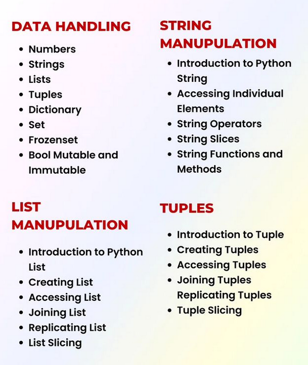 Python_Dv's tweet image. Here&apos;s a Detailed Syllabus that will help you master Python Programming !

#python #programming #developer #morioh #programmer #softwaredeveloper #computerscience #webdev #webdeveloper #webdevelopment #pythonprogramming #pythonquiz #ai #ml #machinelearning #datascience