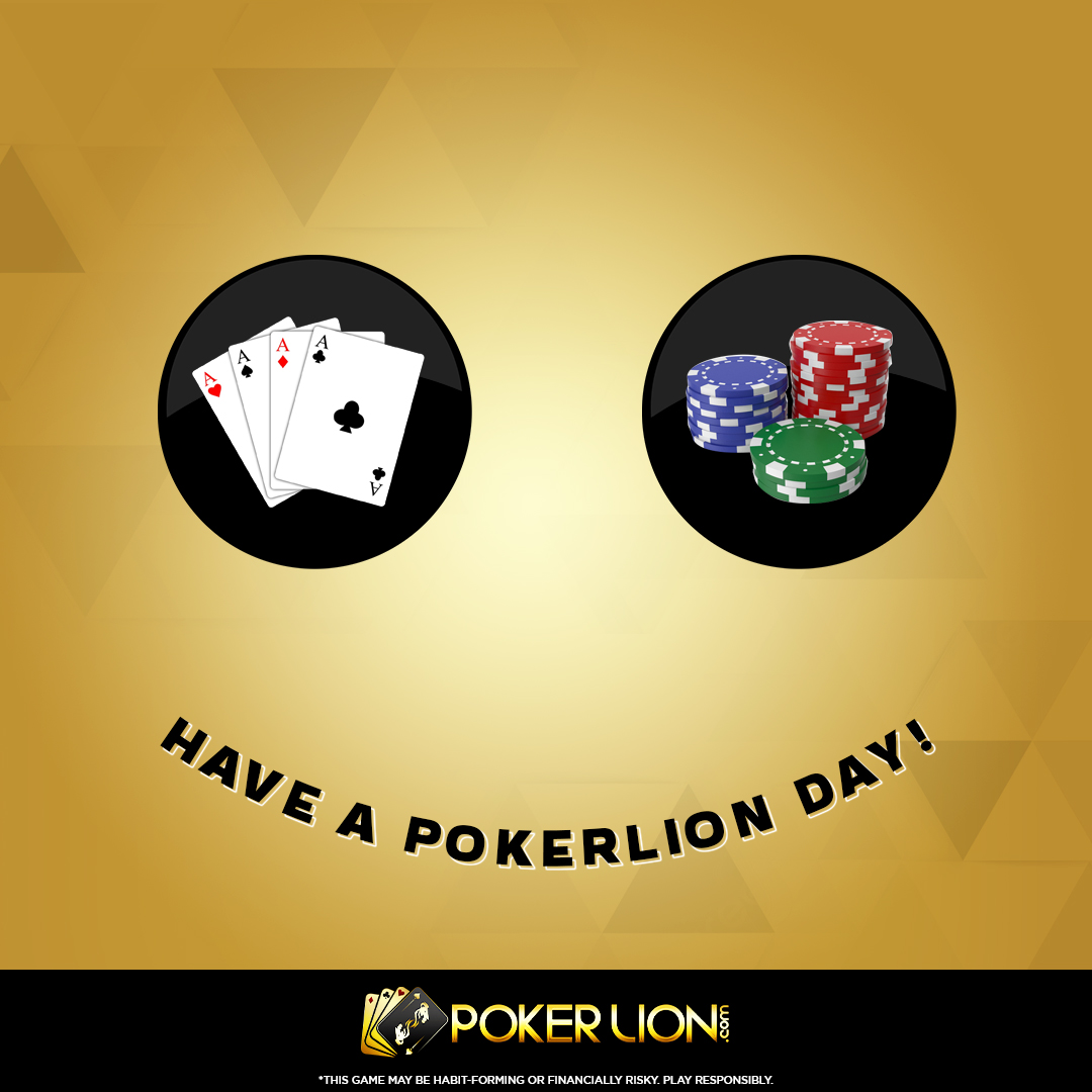 Poker__Lion's tweet photo. PokerLion Day >>> Weekend ♠️♥️♣️♦️
Earn Pocketful of 🎁💰 & have a Sorted Day!!!
.
.
.
#PokerLion #ExcitementOverload #EnjoyYourDay #FunDay #SortedDay #GrowthMindset #StayFocused https://t.co/MAQDXHgn2y