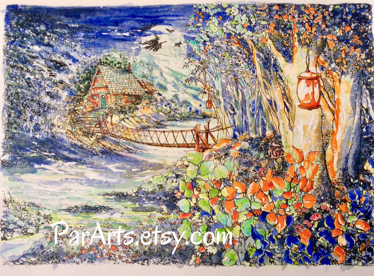 It’s the spooky season so it’s the perfect time to wander through an enchanted forest 🌳🍂 right? 🧙‍♀️

pararts.etsy.com/listing/742136…

#fantasyforest #halloweenart #forest #halloween #witchcraft #halloweenspirit #somethingwicked #pumpkin #fairytails #spookyart #fairytailedit #spooky