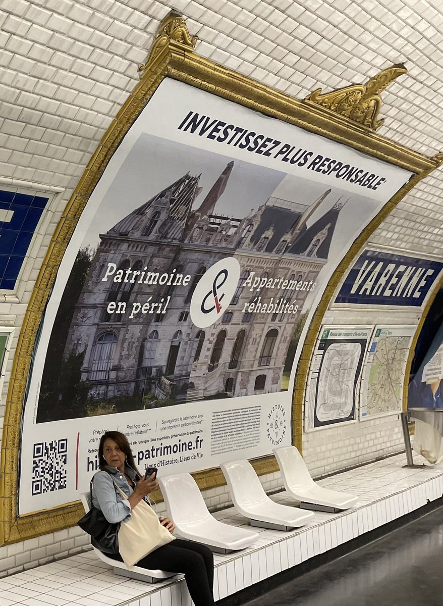 SPPEF's tweet photo. Campagne de publicité dans @Paris pour les fossoyeurs du château de #Pontchartrain, occasion de rappeler nos revendications en matière de défiscalisation « monument historique » des ventes à la découpe 👉 https://t.co/XvBX2i9oPC https://t.co/WR9dmzdE15