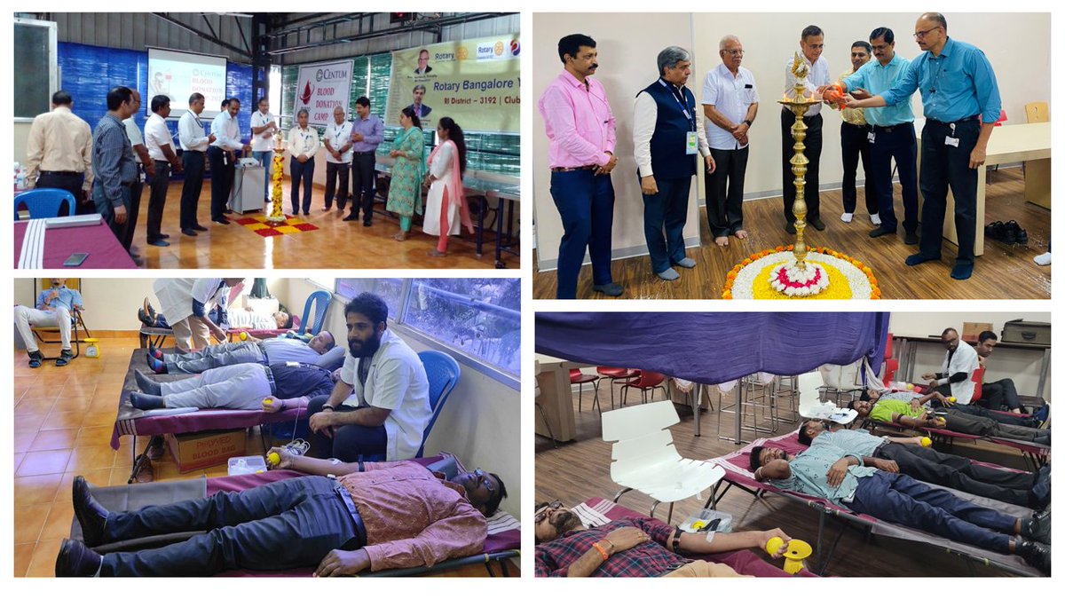 centumelec's tweet photo. At Centum, we believe that one doesn't need to be a doctor to save lives. Centumites have exemplified this belief by actively participating in the 'Blood Donation Camp',- a CSR activity. This year too 200+ Centumites stepped forward &amp; demonstrated their commitment to this cause. https://t.co/8Nb4Xxz6CT