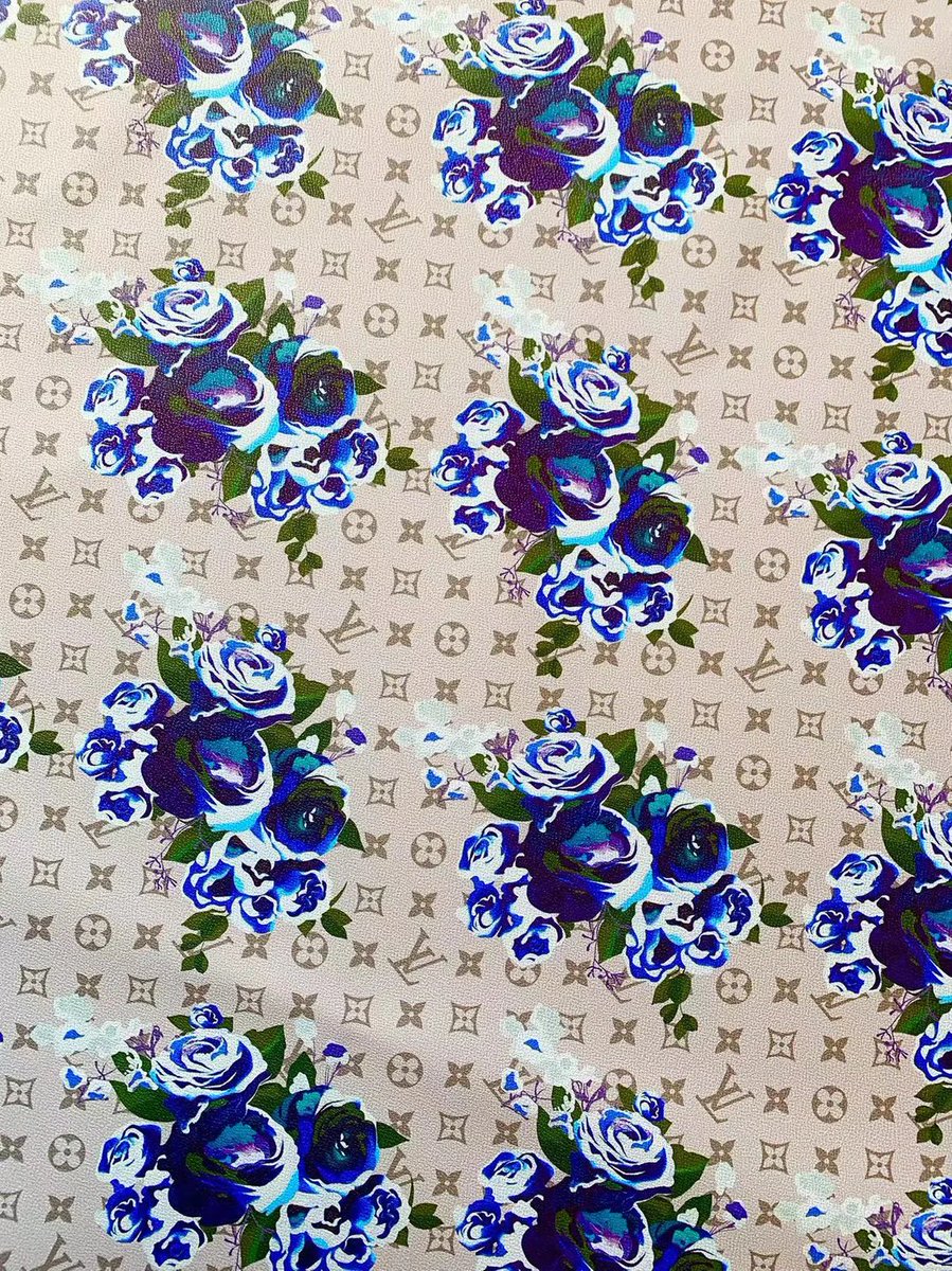LvMusashino's tweet photo. LV 花柄　レザークラフト用、ハンドメイド用
Flower Handmade Custom LV Vinyl for Sneakers 、bags..
#ハンドメイド
#handmade
#レザークラフト
#leathercraf https://t.co/0W6StOZghL