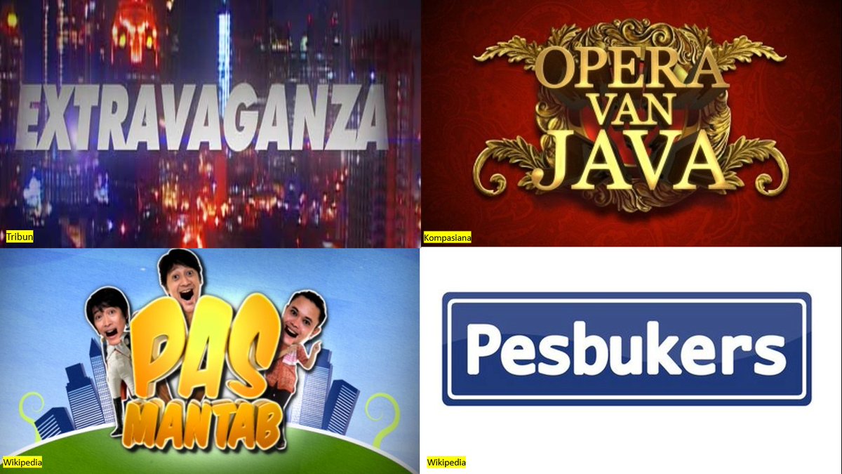 bliblidotcom's tweet photo. Mana satu acara komedi tahun 2000-an yg paling gokil versi kalian???

1. Extravaganza
2. OVJ
3. Pas Mantab
4. Pesbukers

#kasihtaudong https://t.co/IVeDPmagjR