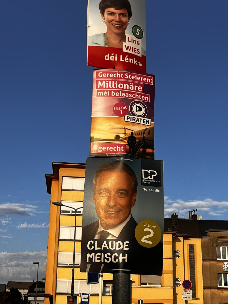 Oddities of this electoral campaign #Luxembourg #nationalelections2023 Spot the difference