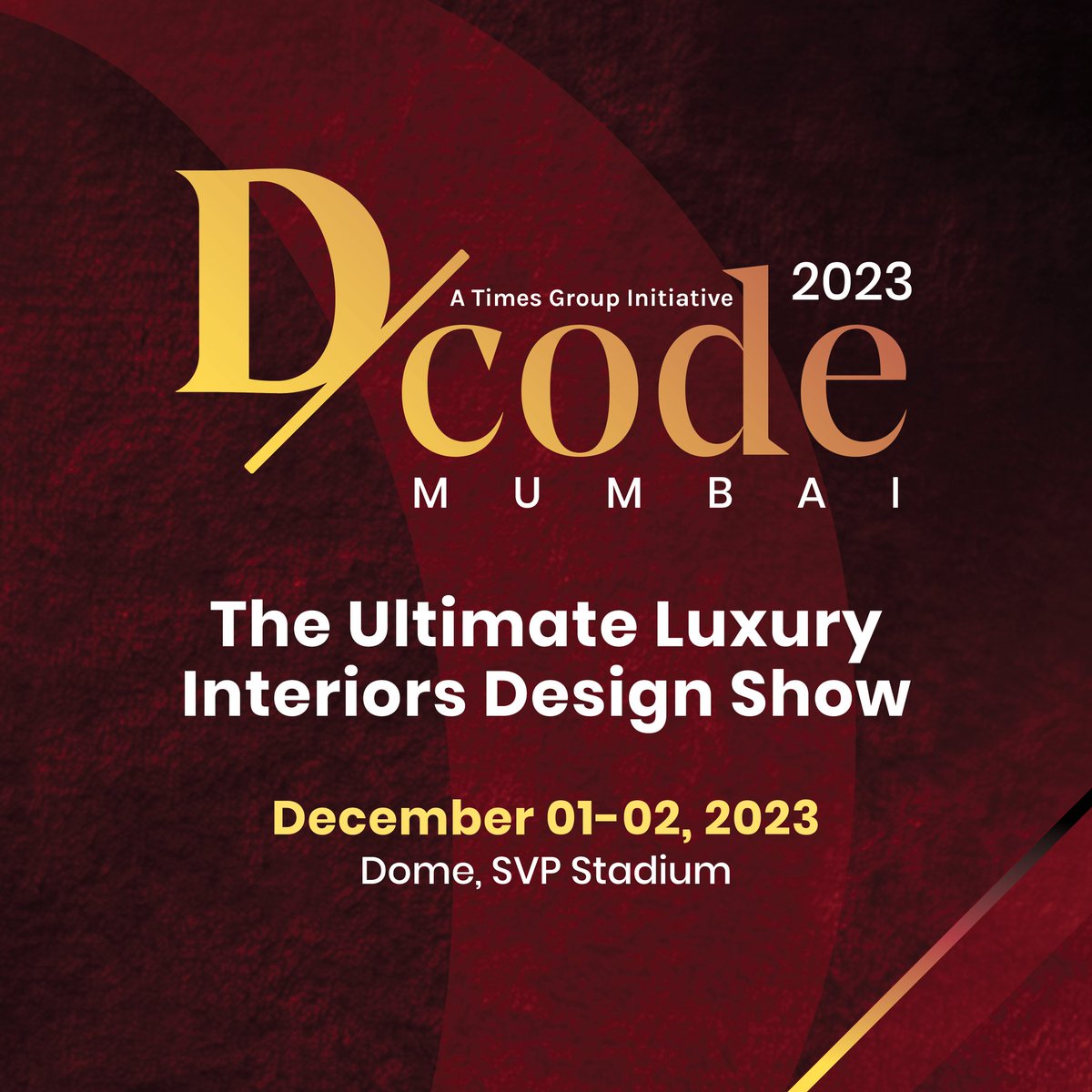 filmfare's tweet image. D/code, the ultimate luxury interiors design show, is back and better than ever!

Venue: Dome, SVP Stadium
Dates: December 1-2, 2023

For all the latest updates, visit dcodeindia.com

To participate, email us at dcode@wwm.co.in

 #DcodeMumbai #Dcode2023