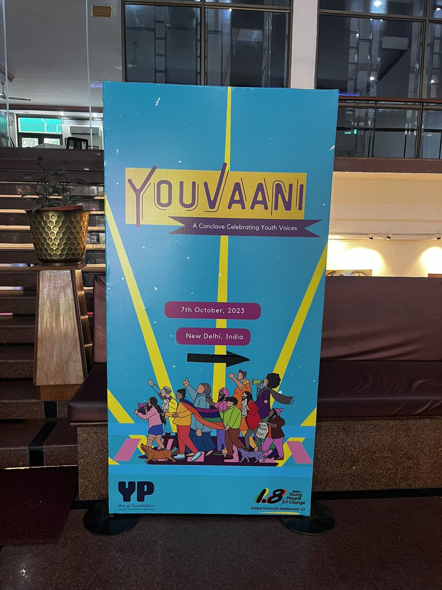 This ☀️ in #Delhi speaking at #YouVaani with @ypfoundation for India’s national event. Delighted to see #youth at the centre of conversations about #whatyoungpeoplewant and #1point8. T-4 days to go for the #GFA! Don’t forget to register 👉 inevent.com/en/PMNCH-16649…