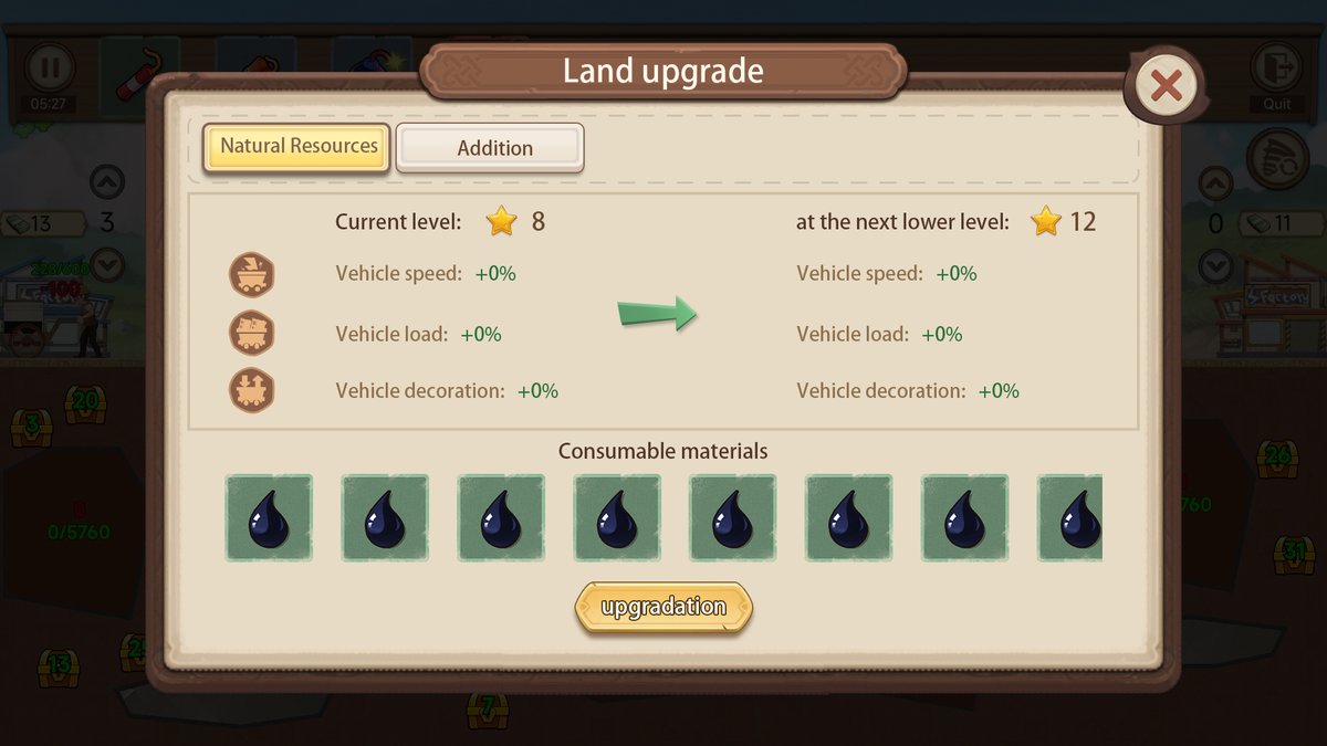 oilwar_sg's tweet photo. A sneak peek at the land management gameplay!

The various resources and materials you dug up in the early stages will be utilized in a new playthrough at the end of this month, with increased mining profits.

The price not be determined, but the design will be completed soon! https://t.co/ZiYCpfy33c