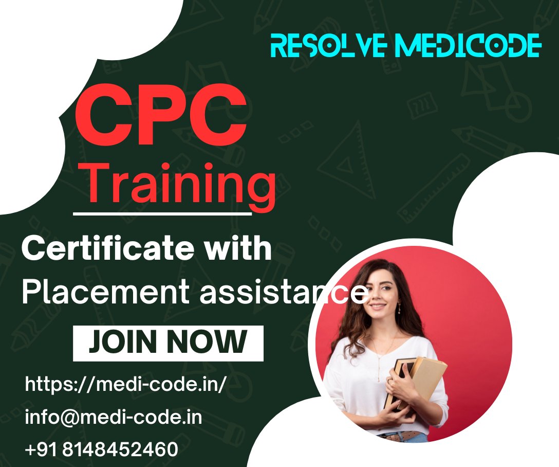 ResolveMedicode's tweet image. Candidates can find our institution as the best place to undergo the course for a certified professional coder with the best placement assistance. 

medi-code.in/training/cpc-t…

#CPCcourse #CPCexammodules #Cpccertificationtraining #Cpctrainingcentres