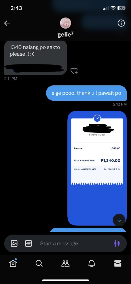 4ilends's tweet photo. successfully traded: ₱1,340.00

🌷 paypal to gcash trade 2-3% dc — @draifts #aitrdes https://t.co/lyREfCVMPY