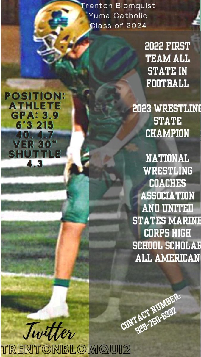 blomsfive5's tweet photo. Don't sleep on this kid! #ycfootball @Danieljonesjr80 https://t.co/przMqQJaMU