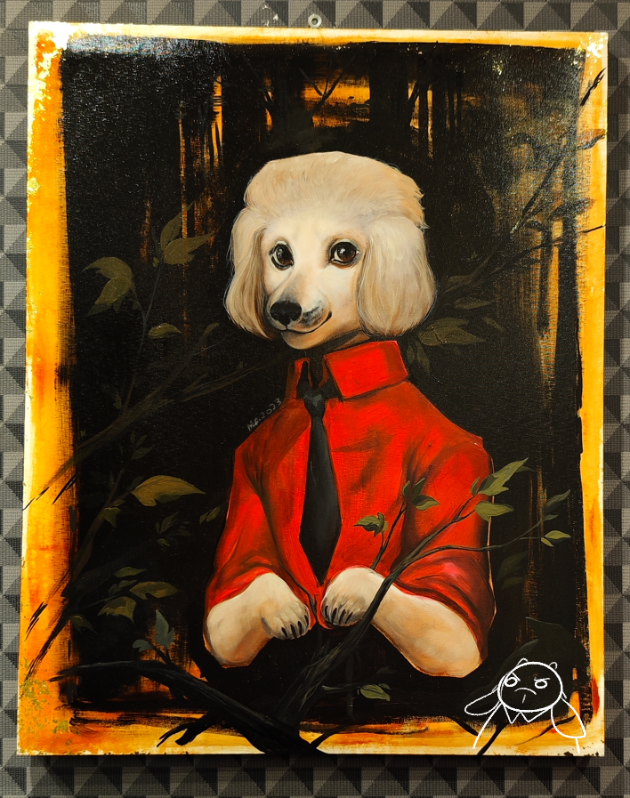 I know no one likes traditional art here. but Lol. I don't have anything else. some oil and watercolors