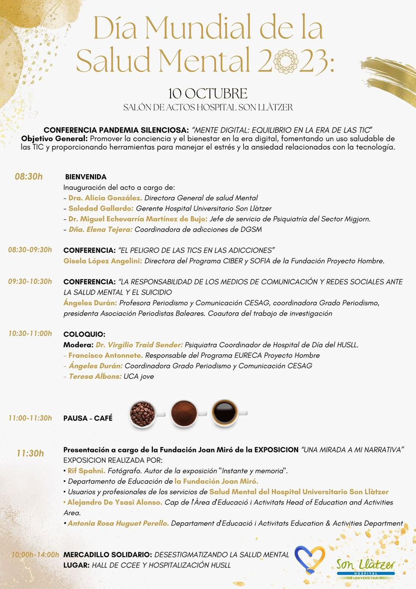 humanizacionIB's tweet photo. 📍10 de octubre Día Mundial de la Salud Mental❤️
@SonLlatzer @ibsalut #humanizacionib https://t.co/BnmIDGDZzd