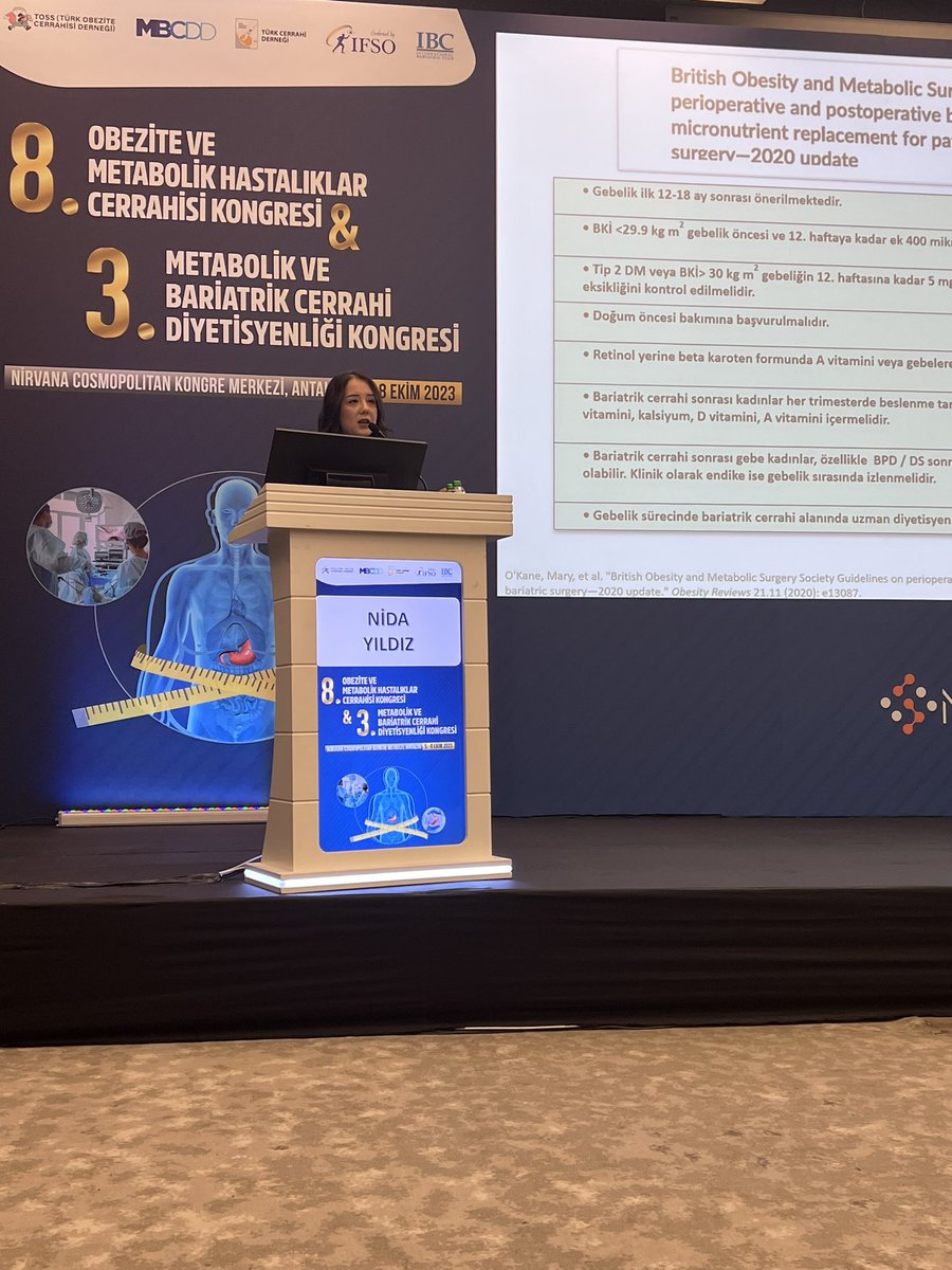 Bariatrik Cerrahi Sonrası Gebelikte Beslenme <a href="/dytnidayildiz/">Dr. Dyt. Nida Yıldız</a> #TOSS2023