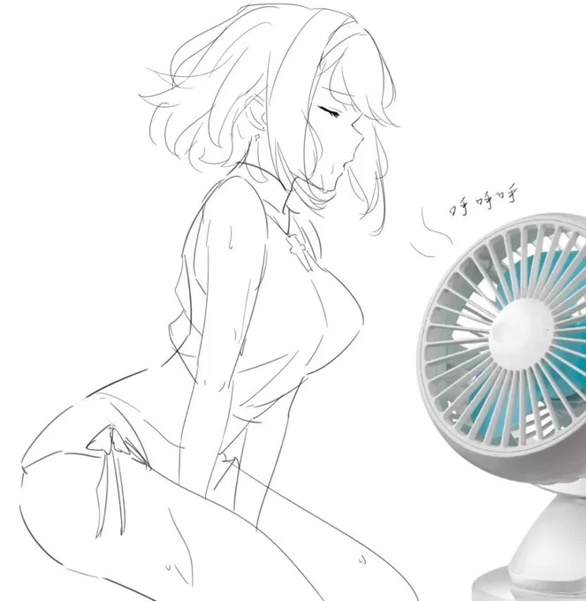一些旧作练习的线稿 
#XenobladeChronciles2 