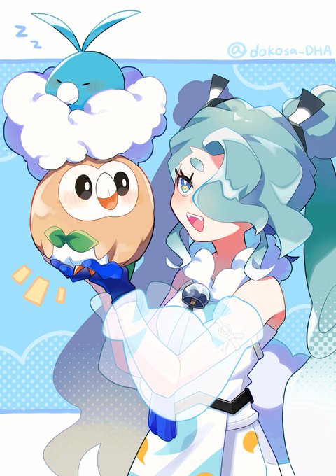 進化前ひこうミクちゃ〜ん #ポケミク