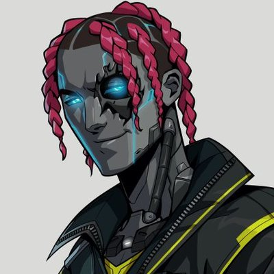 🌟👀 Groovy vibes from this guy with glowing eyes and stylish dreads! 😎✨🔥