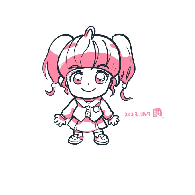 リクエスト絵をサクッと描いて寝る