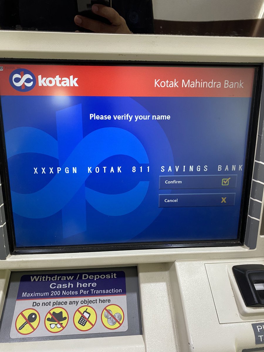 akmsafar's tweet photo. @KotakBankLtd I m amused wit d functioning of d bank, went to the Veera D rd Br to deposit cash, system/server is down, no transactions have taken place till now! Staff suggested deposit cash in ATM??? How does that function??? No ans! didn’t deposit as it didn’t show my name!! https://t.co/GdpR9DdMdM