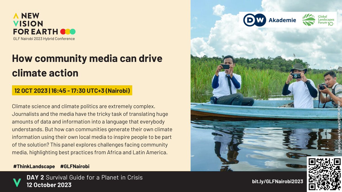GlobalLF_Esp's tweet photo. ¿Cómo pueden los medios comunitarios fomentar la #AcciónClimática?

Únase a @dw_akademie en esta sesión de #GLFNairobi para explorar el papel de periodistas en la búsqueda de soluciones locales a la crisis climática.

Regístrese ahora: https://t.co/yxDJGwhn4l

#Thinklandscape https://t.co/iAEkVPWoqm