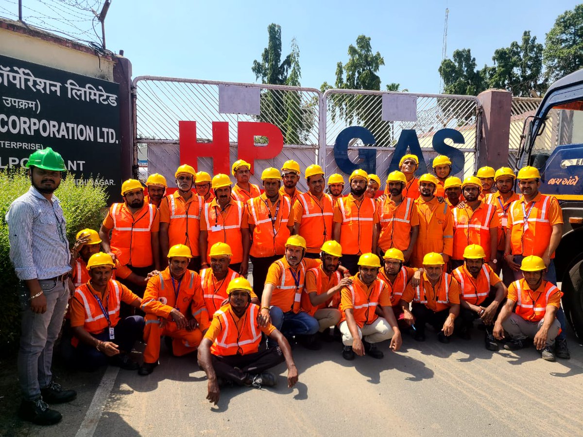 @HPCL @NwzLpg committed to train our front line soldiers. fully trained delivery boys at LPG plant Gandhinagar @ads_foundation @anujjain1906 @Hydrocarbon_SSC @nalli_srinivas @PetroleumMin