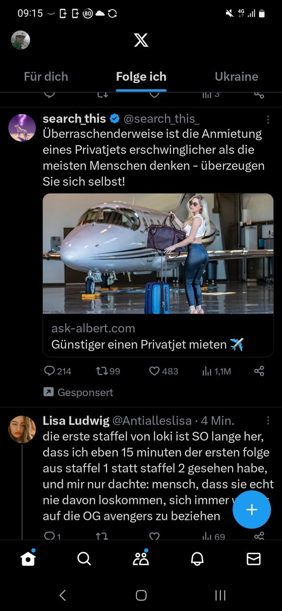 Die Werbung hier ist auch schon voll auf Elon Zielgruppe.