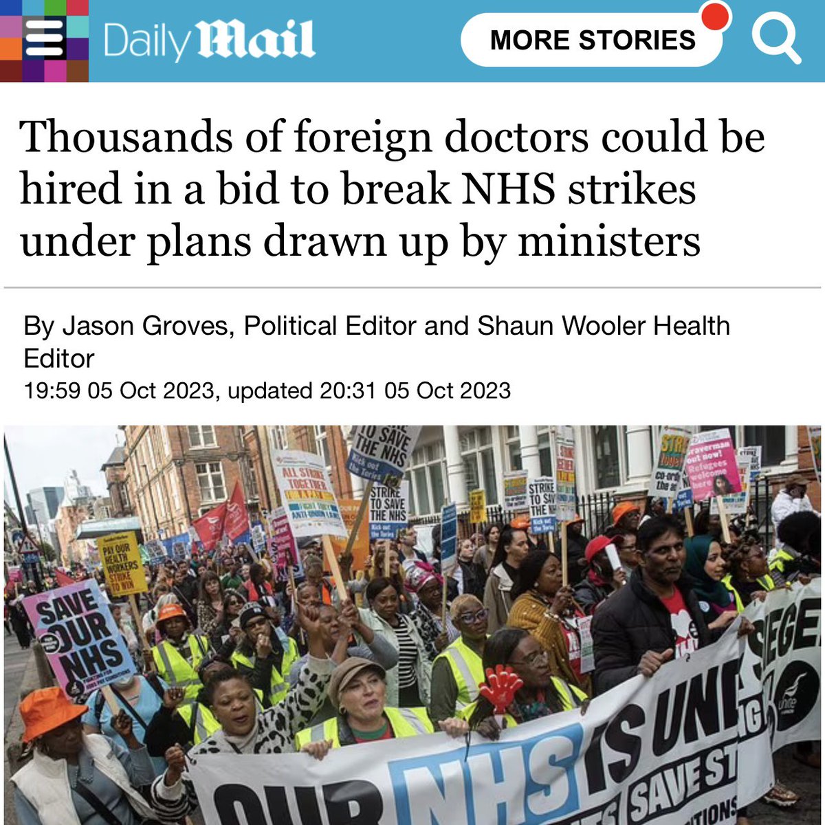 PeterStefanovi2's tweet photo. Having failed to break our NHS doctors with its lies, bullying &amp; intimidation the Government now resorts to this. It simply won’t work because our NHS heroes have a courage &amp; determination &amp; a love &amp; respect from the public which @SteveBarclay could never understand https://t.co/QZX66zdJHz