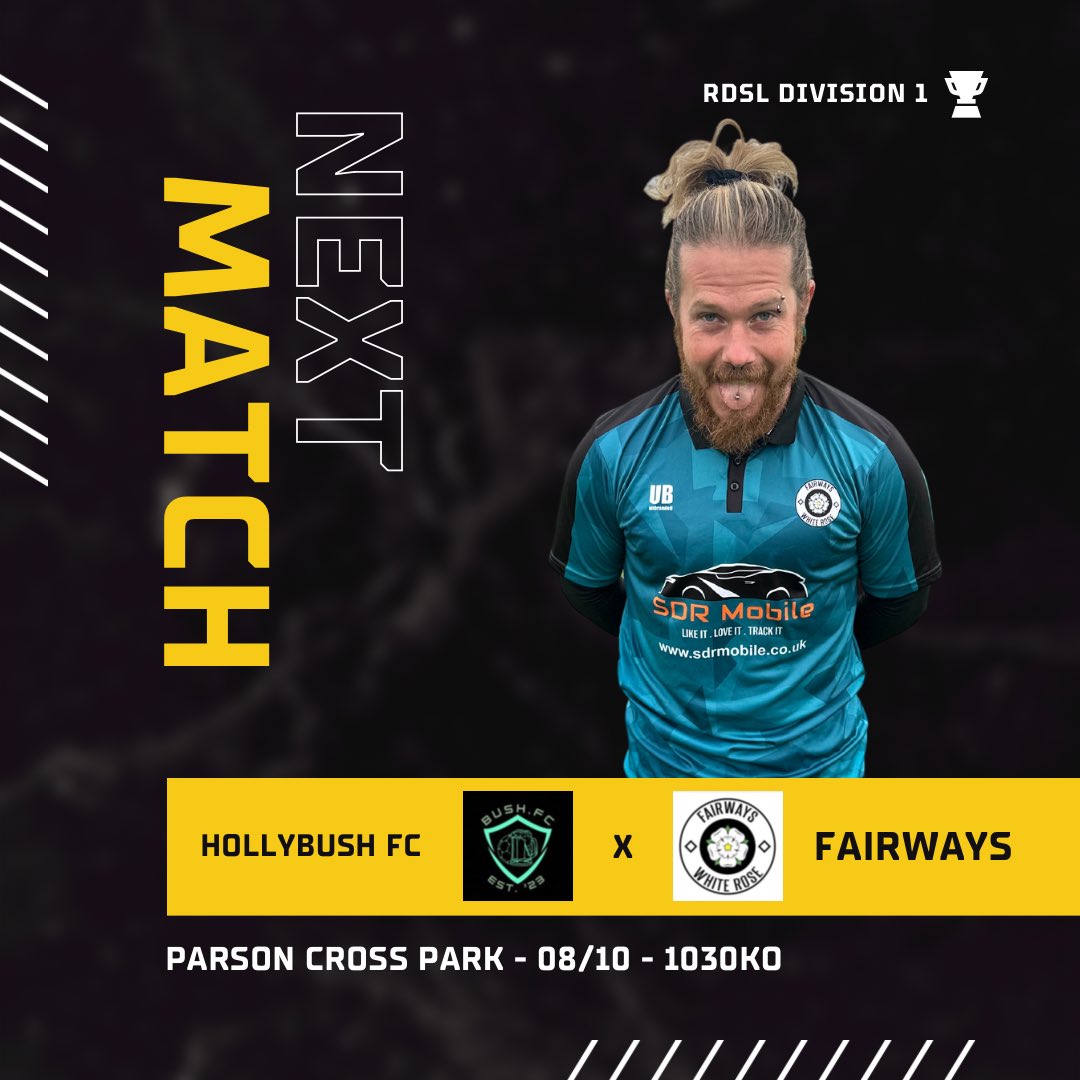 The lads are back in action tomorrow (for the full game hopefully) against <a href="/Hollybush_FC/">Red Lion</a>!

All support is welcome as always, and remember to take away your rubbish at the end of the game! ♻️ 

Sponsors
SDR Mobile
Mesters Construction

#utfwr 

⚽️⚽️⚽️⚽️⚽️⚽️