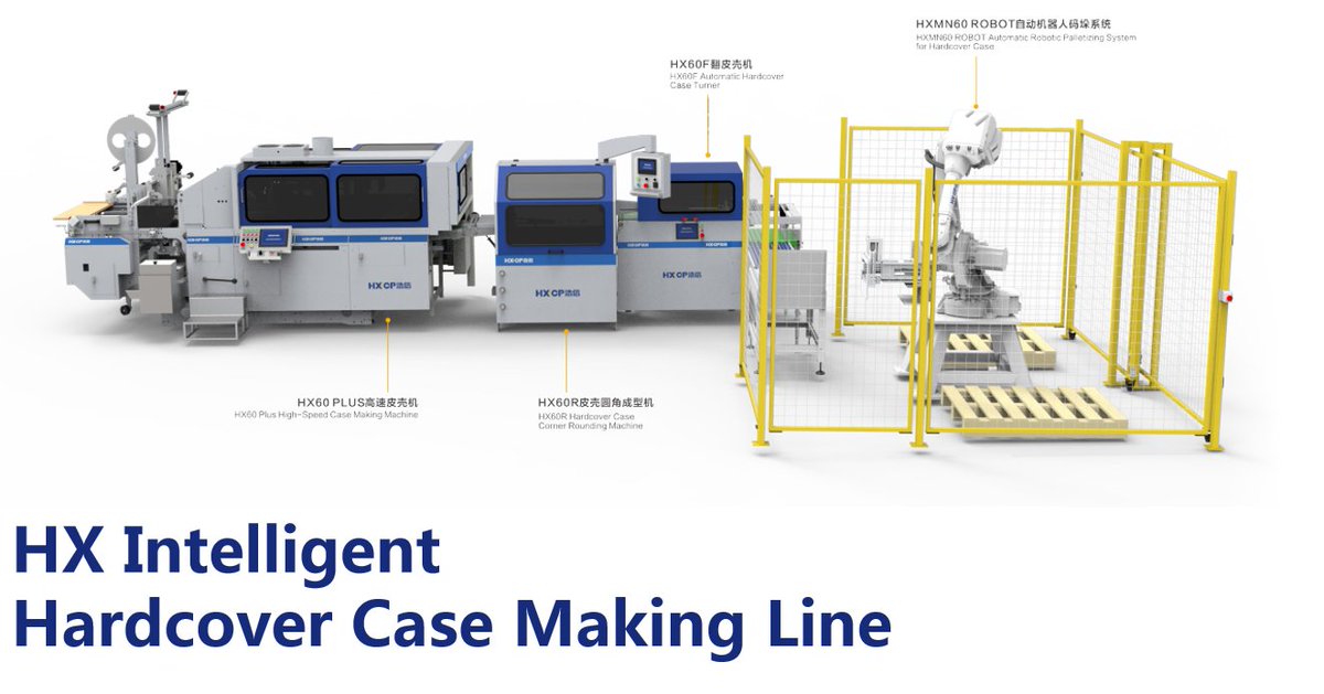 HettyHXCP's tweet image. HXCP Machinery is an innovative manufacturing enterprise, which is focusing on the post-press hardcover book binding solutions.

WhatsApp:008615111294752
email:hetty@hxcpchina.com

#casemaker #hardcovercase #casemakingmachine #hardcovercasebook #hxcp #notebook #postpress