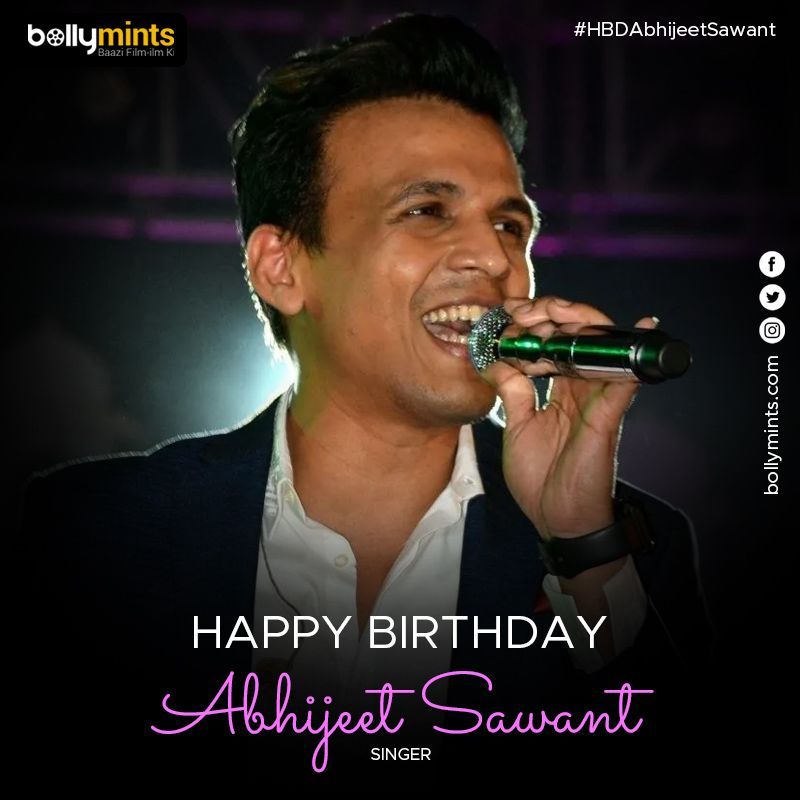 Wishing A Very Happy Birthday To Singer #AbhijeetSawant !
#HBDAbhijeetSawant #HappyBirthdayAbhijeetSawant #AbhijeetSawantSongs