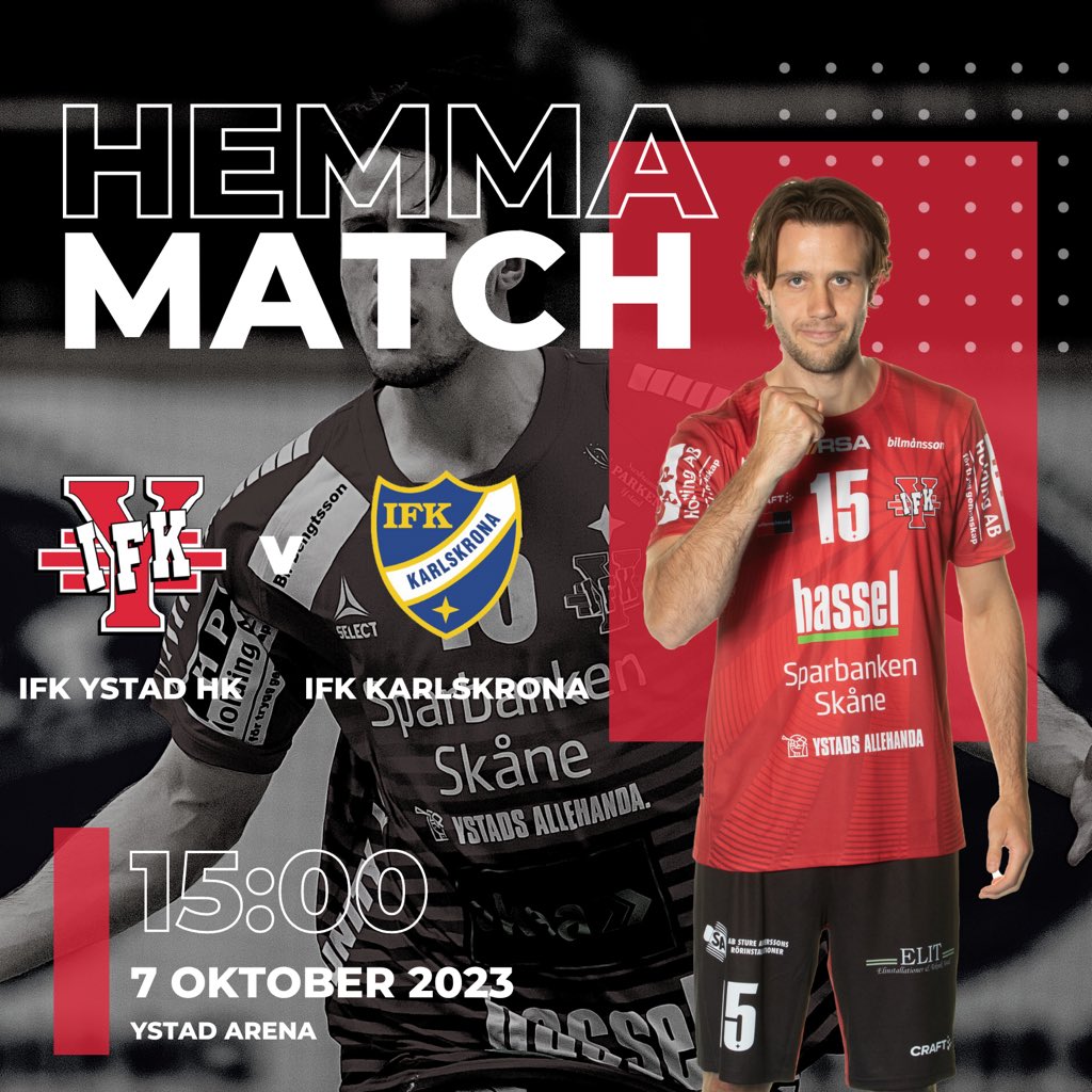 🧨 HEMMAPREMIÄR 🧨

Vi tar emot IFK Karlskrona i vår första hemmamatch för säsongen. Dags att plocka första poängen för säsongen!

Vi passar även på att gratulera vår Christoffer Nilsson som tagit över förstaplatsen för bästa målgörare (sedan 2010), totalt 560 mål! 🏆

#hejadiröe