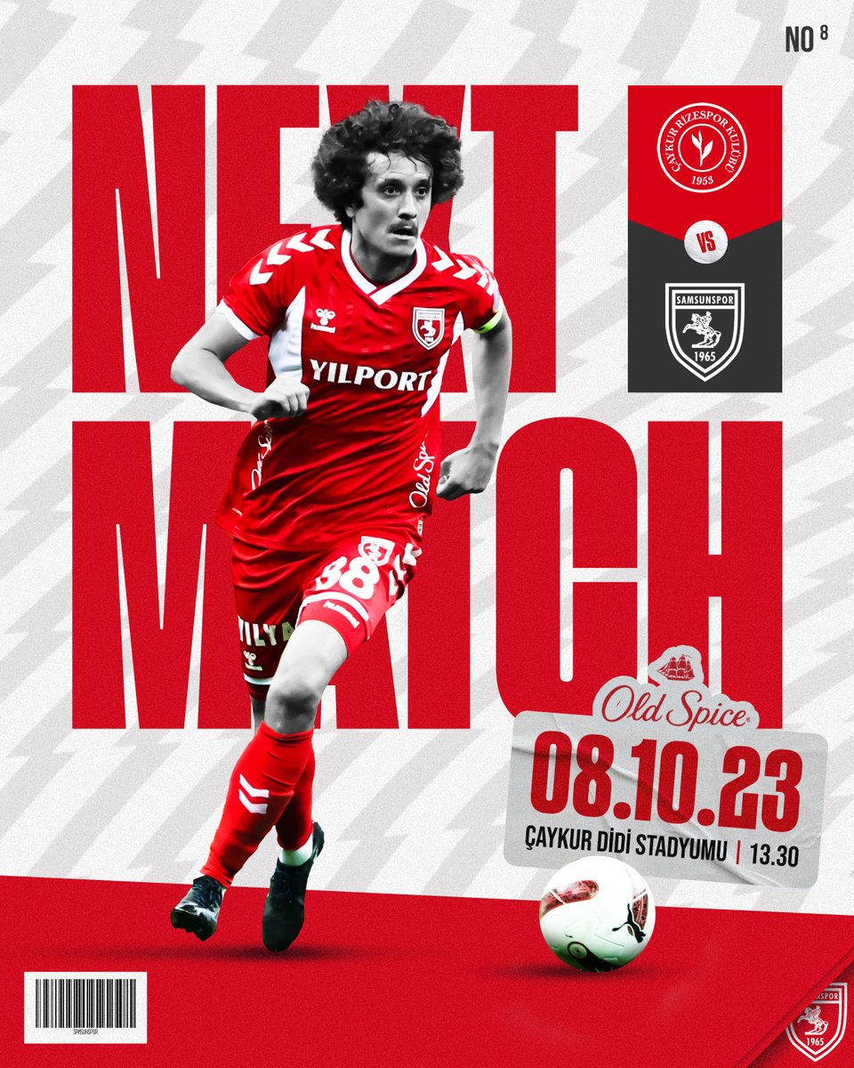 🚩 
<a href="/CRizesporAS/">Çaykur Rizespor</a> 🆚 <a href="/Samsunspor/">Samsunspor 🇹🇷</a>
🗓 08 Ekim Pazar
⏰ 13.30
🏟 Çaykur Didi Stadı
📺 beIN Sports 2

#RİZvSAM