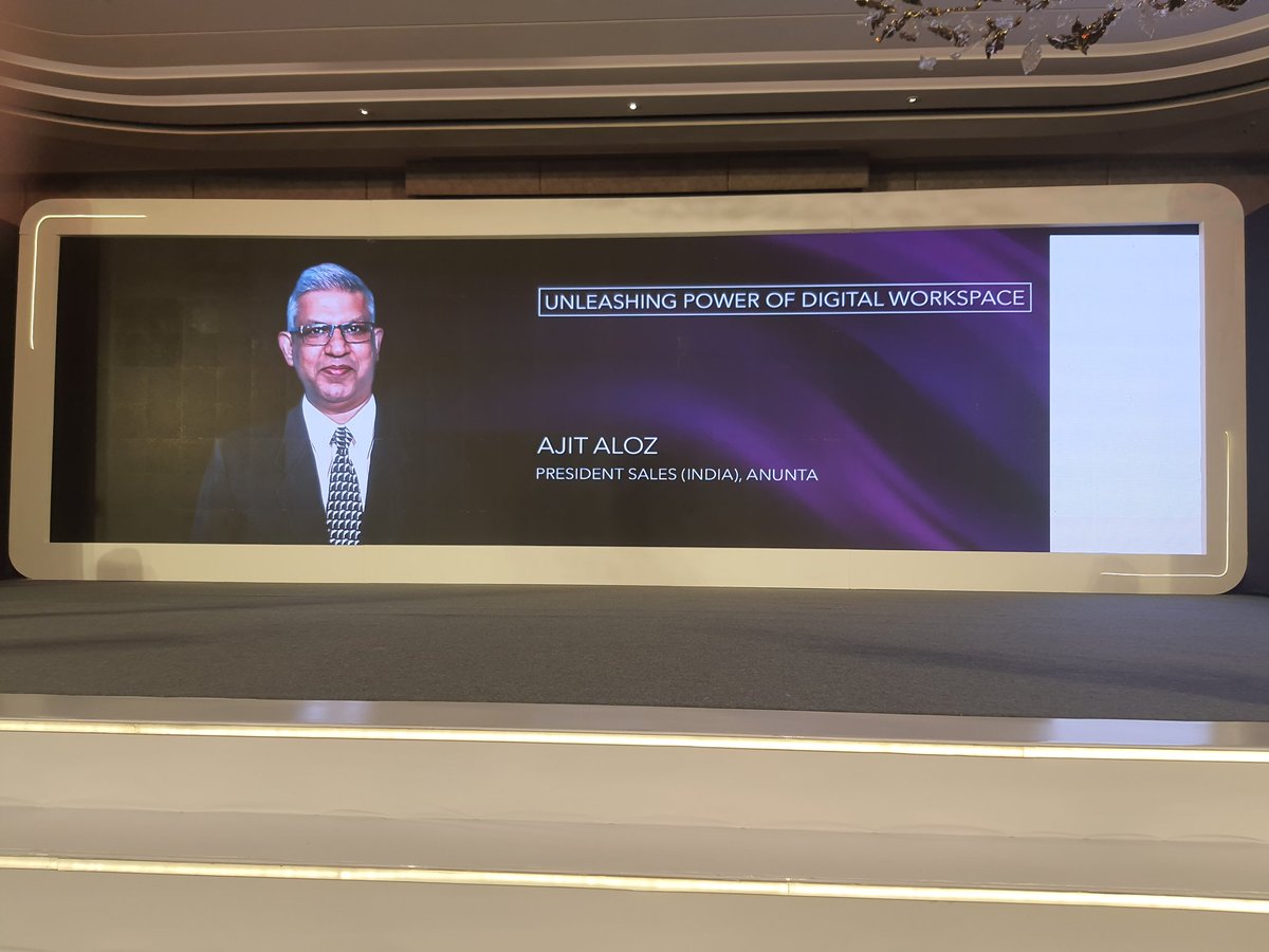 #ciocrown2023
Unleashing the power of Digital workspace. It was nice session by Anunta President - Sales Ajit Aloz.