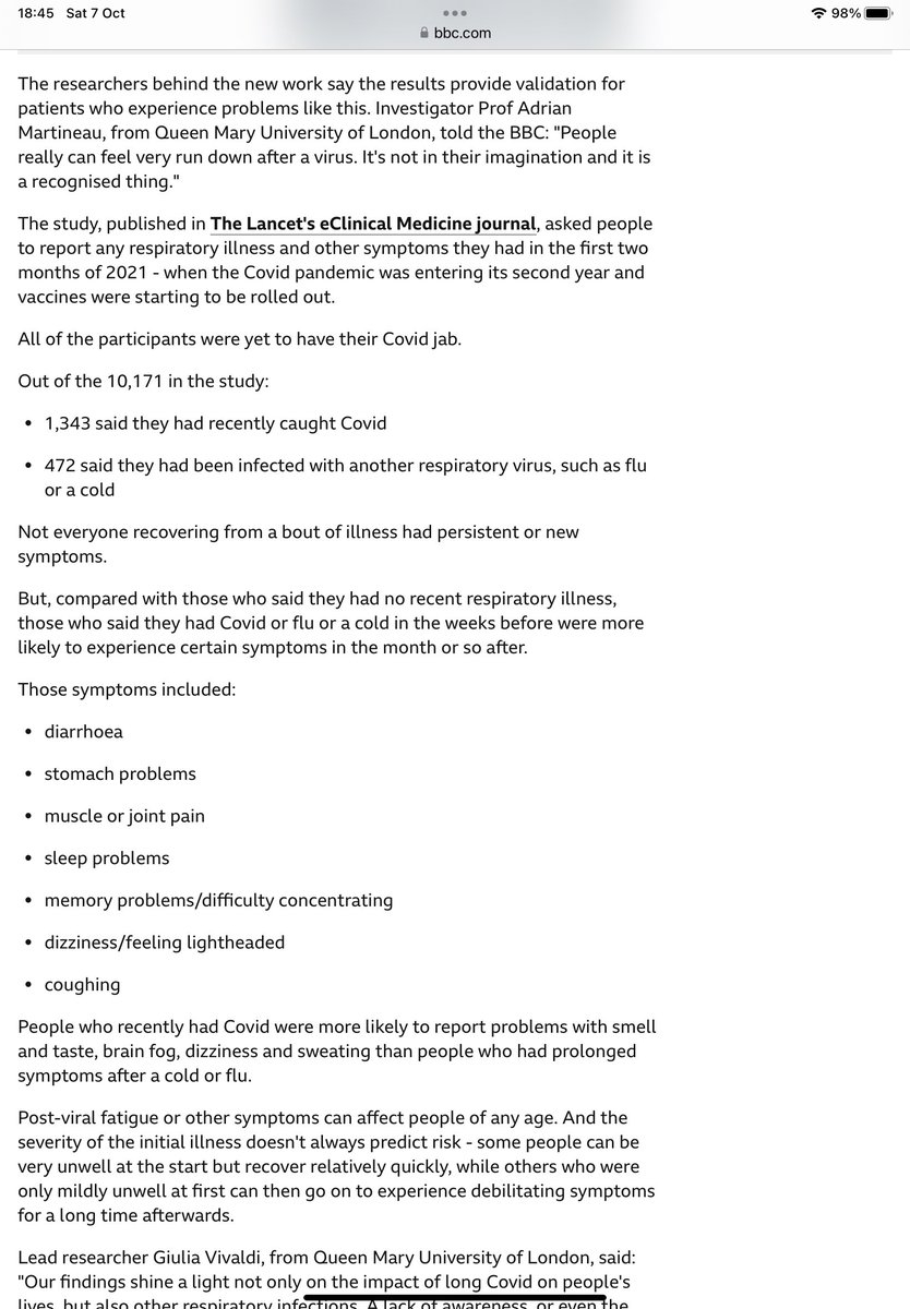 MixtUpMixy's tweet photo. @nic_moneypenny Turns out the study was done during the CV pandemic, so what they’re describing is actually #LongCovid. This is SARSCoV2 immune dysregulation, not “Long Colds”.

Fuckers 😒

https://t.co/9Wx6qPQNxe https://t.co/rkPnrUhrJq
