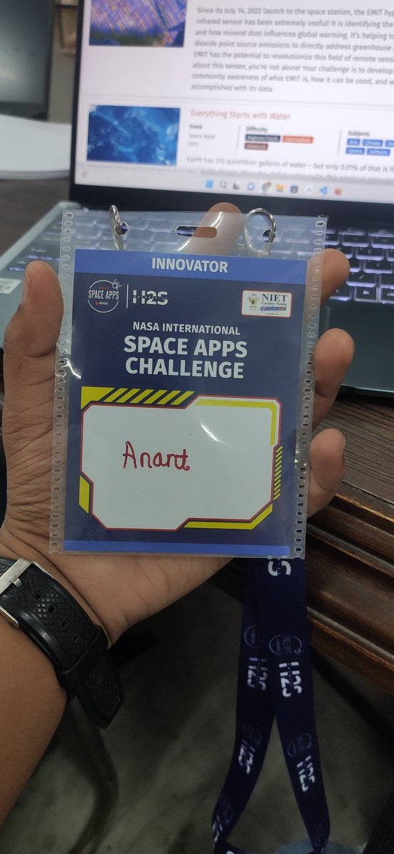 AvAwasthi's tweet photo. Excited to be part of the NASA Space App Challenge 2023 in Noida with my team members Brahm Dev Pandey &amp; Aadarsh Baghel. 🚀 Let's aim high and innovate for the future! #NASA #SpaceAppChallenge #Teamwork #Hack2skil https://t.co/Gc2uF6XjDI