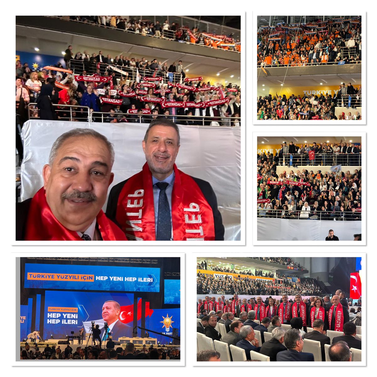 irfancelikaslan's tweet photo. AK Partimizin 4. Olağanüstü Büyük Kongresi için Ankara Spor Salonu’nda yerimizi aldık. 
Gazi Şehrimizden gelen İl, İlçe, Kadın ve Gençlik Kolları Teşkilatlarımız ile birlikteyiz. 
Harikasın #Gaziantep👏👏👏

#TürkiyeYüzyılı
#HepYeniHepİleri 

@RTErdogan
@Akparti
@muratcetin27 https://t.co/EeM9O5YNzV