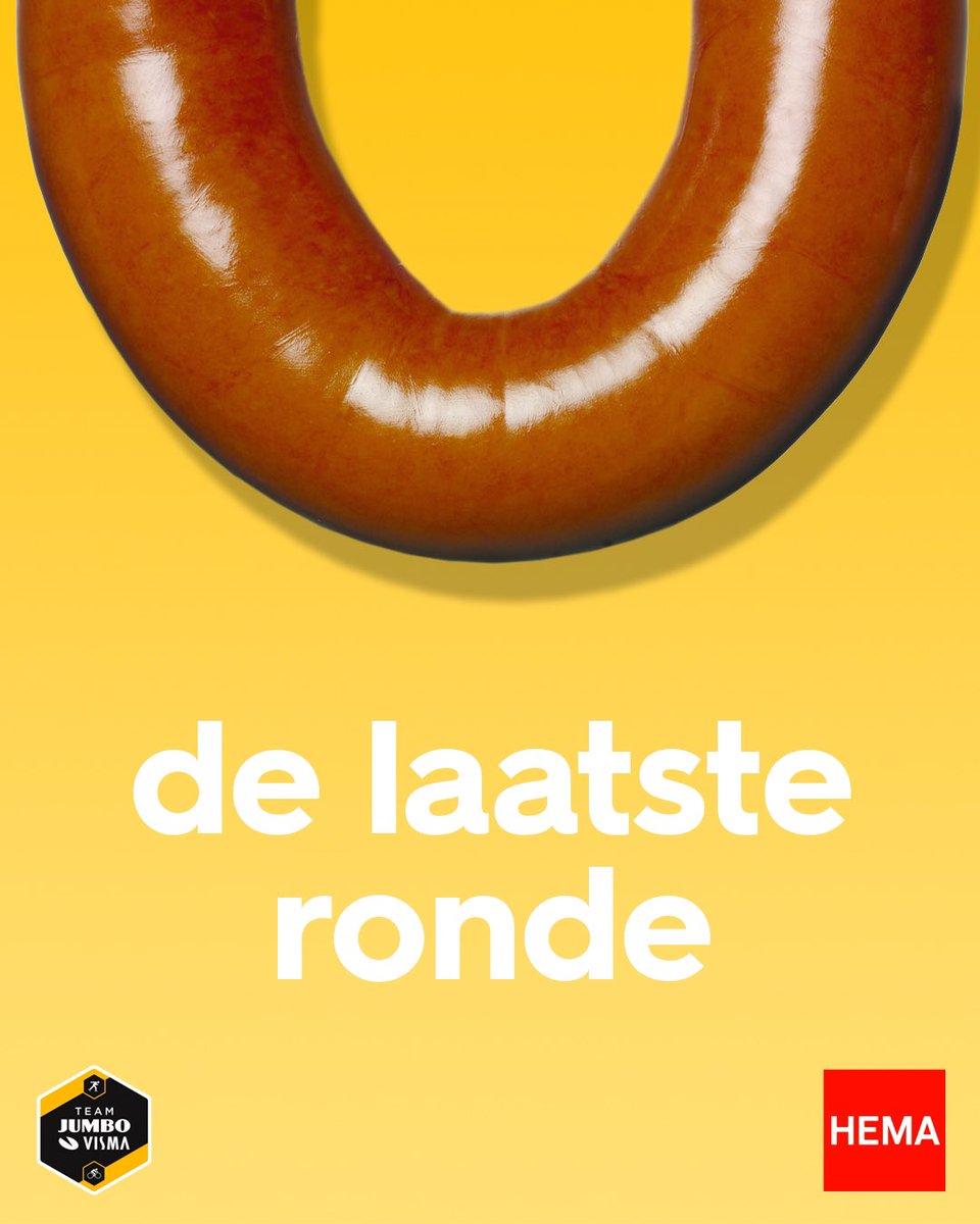 De afgelopen vier jaar zijn we met veel trots partner geweest van Team Jumbo-Visma. Samen hebben we mooie overwinningen en momenten beleefd. Vandaag, tijdens de Ronde van Lombardije, prijkt het HEMA logo voor het laatst op jullie shirts. Veel dank voor de mooie jaren, ga zo door!