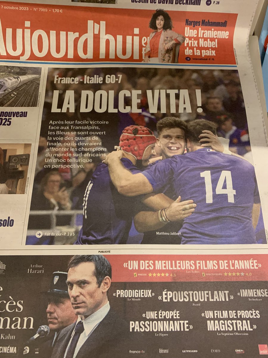 Every front page #France #RWC2023