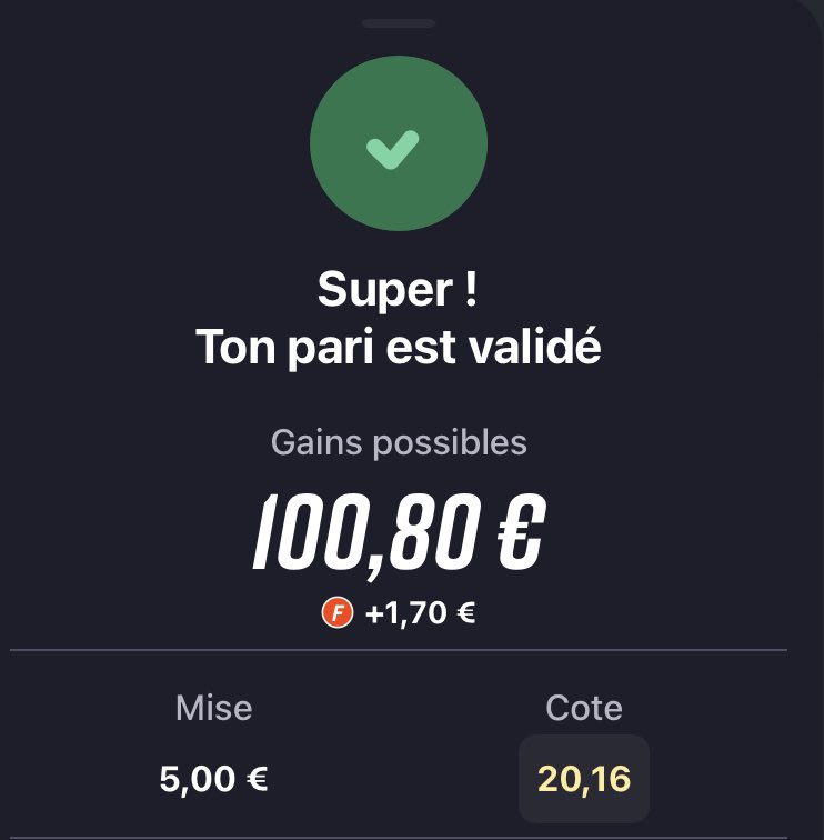 ♻️ RT ce tweet si tu veux cette magnifique côte à 20 👀

❤️ POUR LE SOUTIEN

#TeamParieur